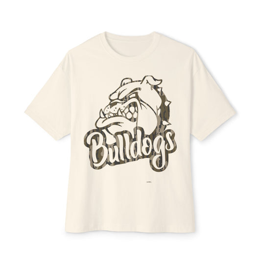 Camo Bulldog Unisex Oversized Boxy Tee