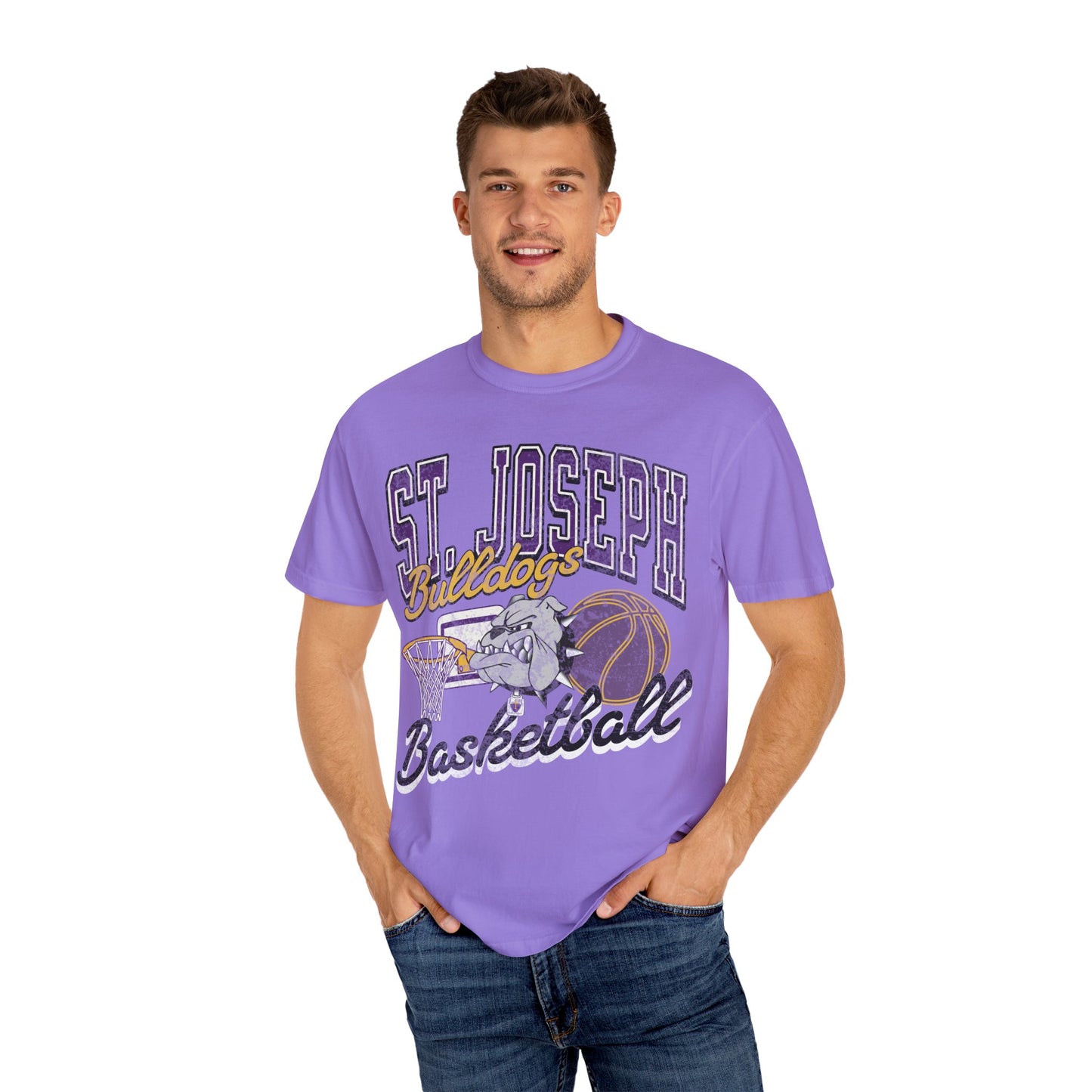 Vintage Bulldogs Basketball T-shirt - Unisex