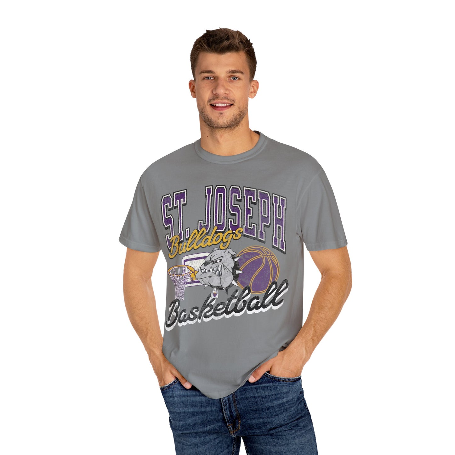 Vintage Bulldogs Basketball T-shirt - Unisex