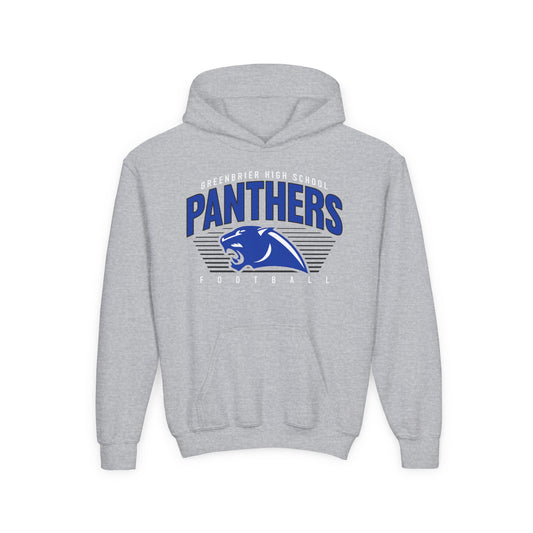 UNISEX Panther Spirit Youth Hoodie, School Sweatshirt, Team Gear, Sportswear, Casual Hoodie, Back to School