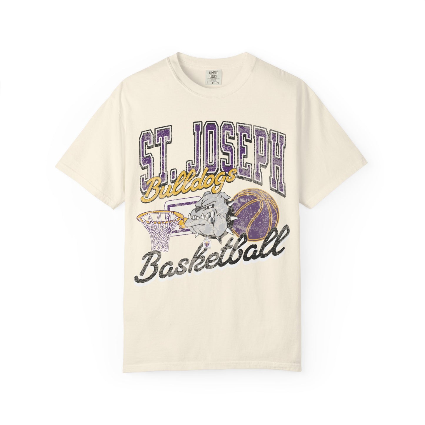 Vintage Bulldogs Basketball T-shirt - Unisex