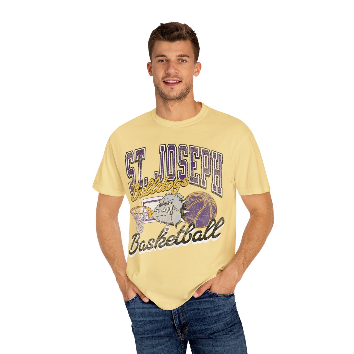 Vintage Bulldogs Basketball T-shirt - Unisex