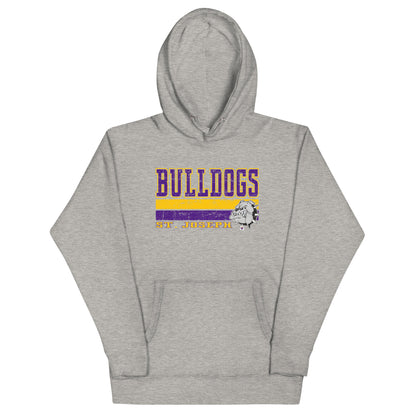 Bulldog Stripe Adult Hoodie