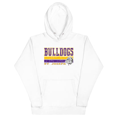 Bulldog Stripe Adult Hoodie